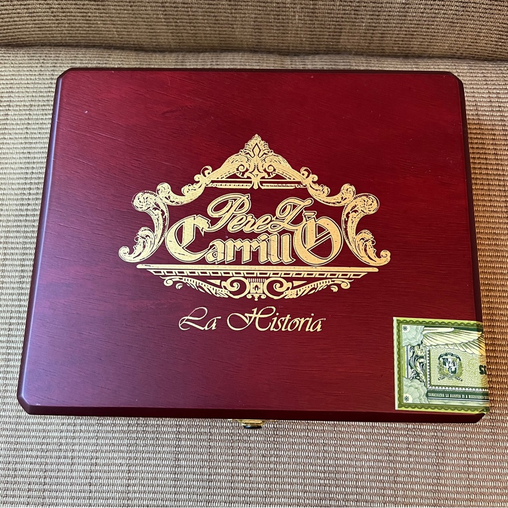 Pérez Carrillo “La Historia” E-III Empty Cigar Box